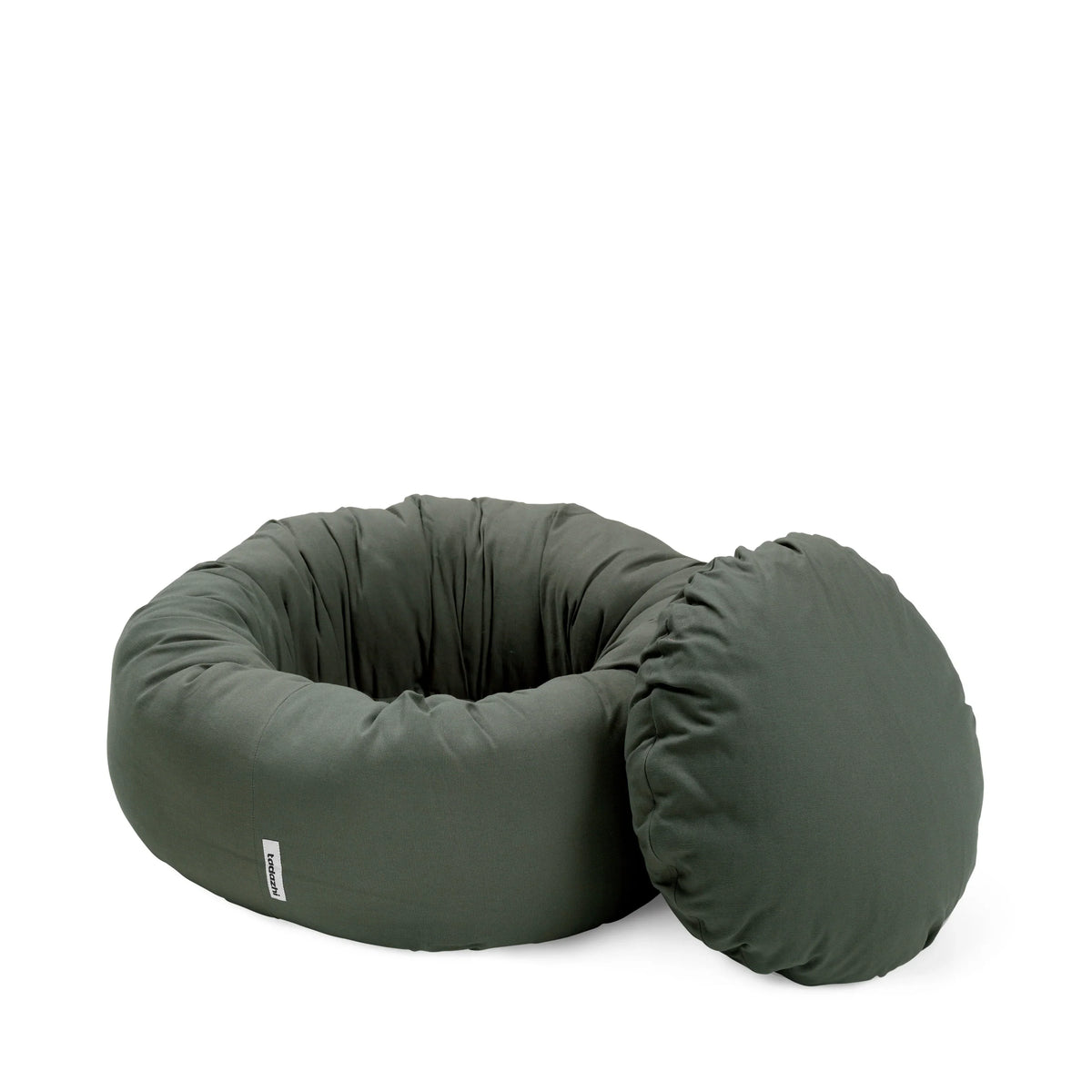 Donut bed Donkergroen