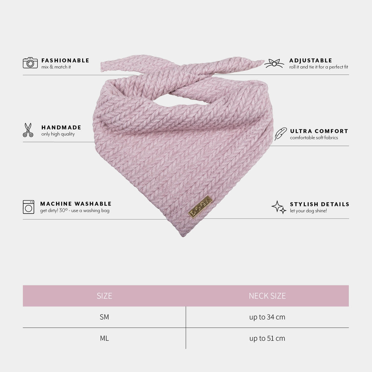 Honden bandana Cably Rose