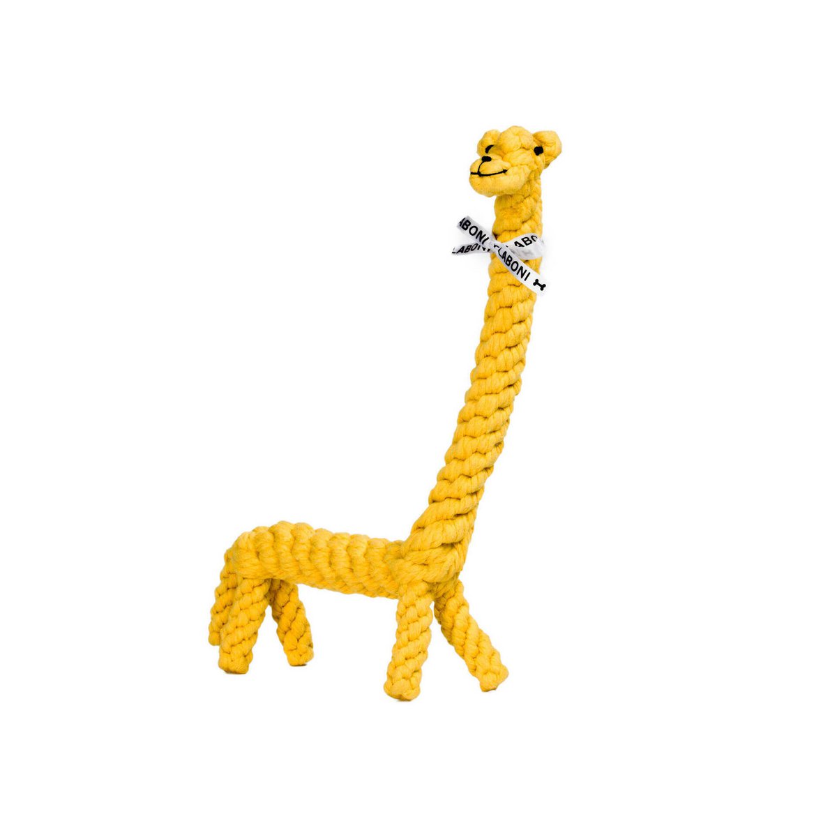 Greta Giraffe Touwspeelgoed - Hond Geel 18x4x40 cm